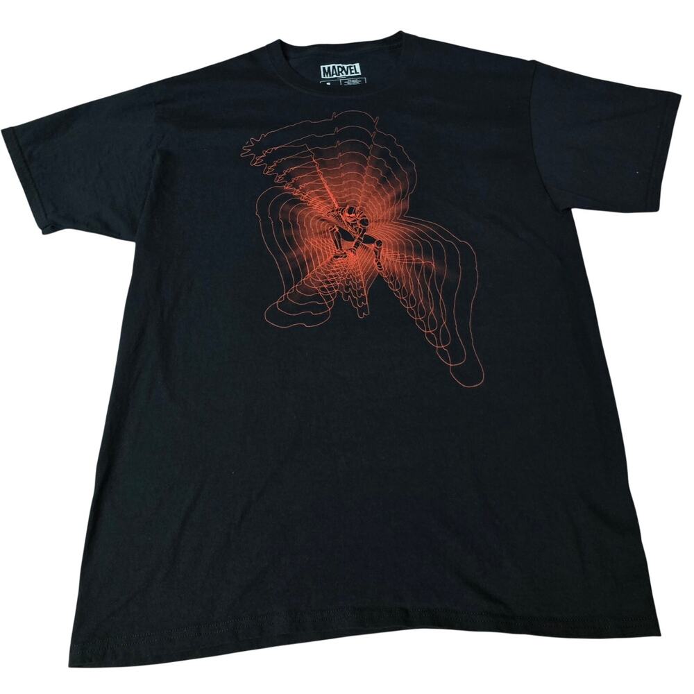 Marvel Spider-Man T-Shirt Men's Large Loot Crate Black Red Graphic
